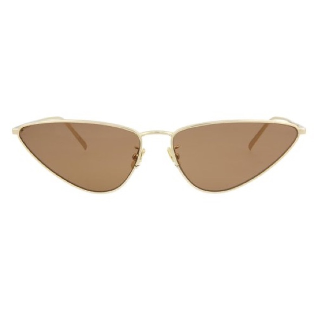 Saint Laurent Gold on Gold Geometric Sunglasses. NWT. - Picture 6 of 6